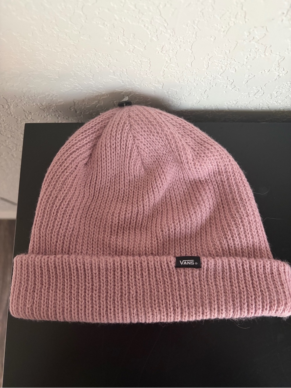 Vans Dusty Pink Knit Cuffed Beanie - Never Worn